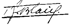 Signature de Blaise